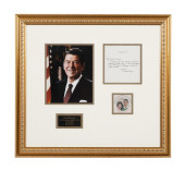 RONALD REAGAN HAND WRITTEN & S