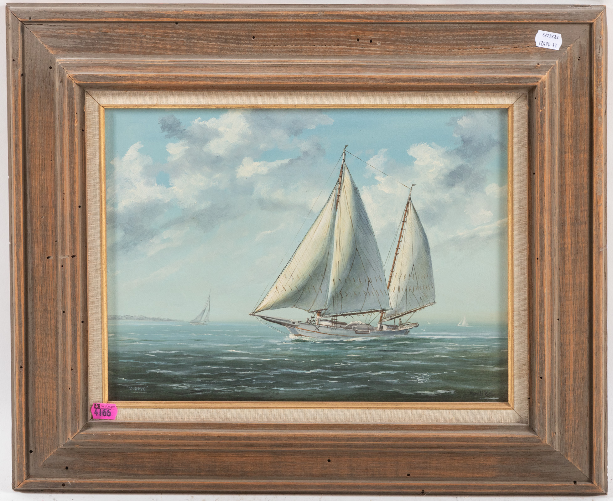 RONALD RIELLO. "BUGEYE," OIL Oil on