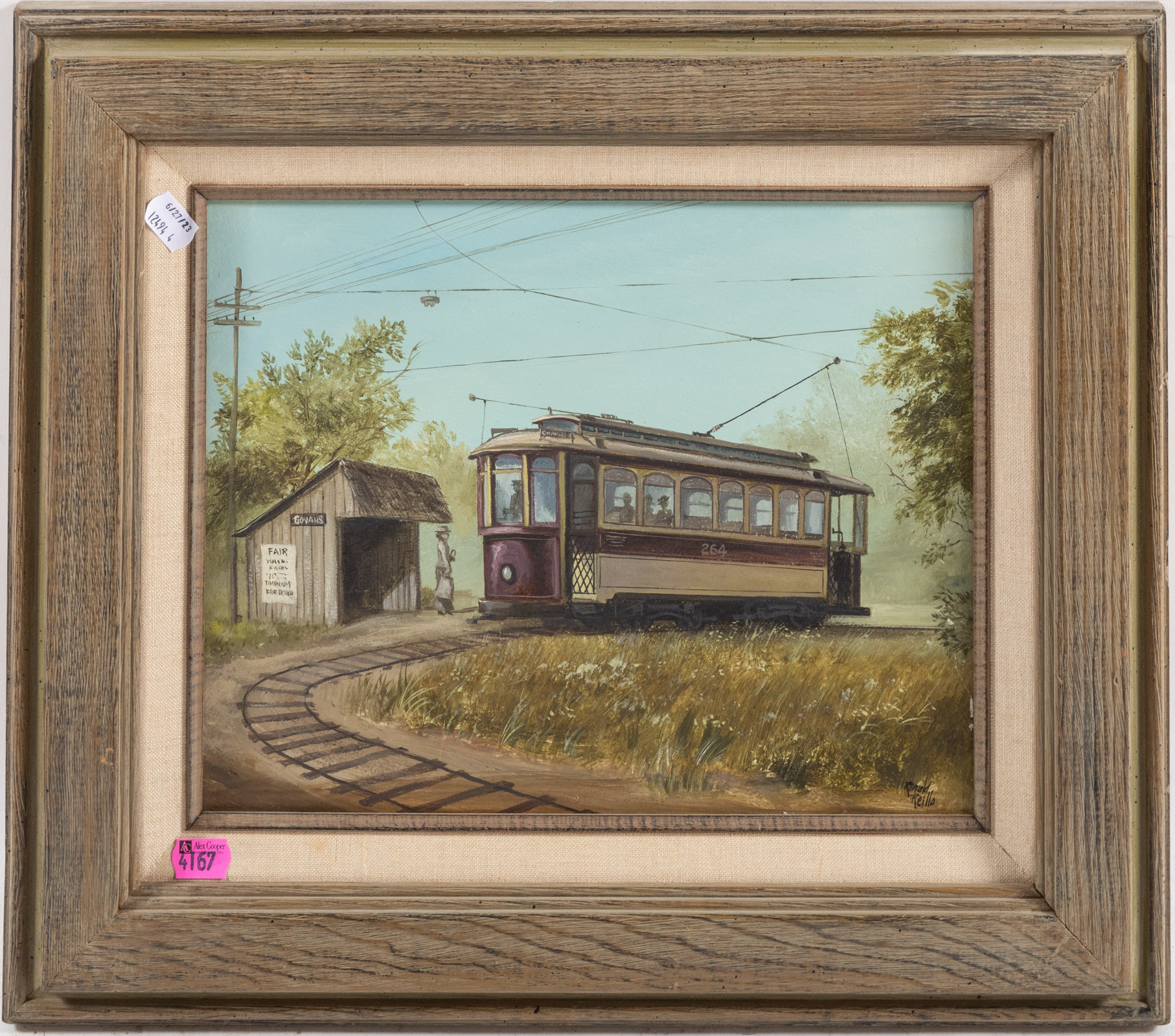 RONALD RIELLO. TROLLEY CAR 264, OIL