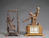 RONSON ART DECO PATINATED META