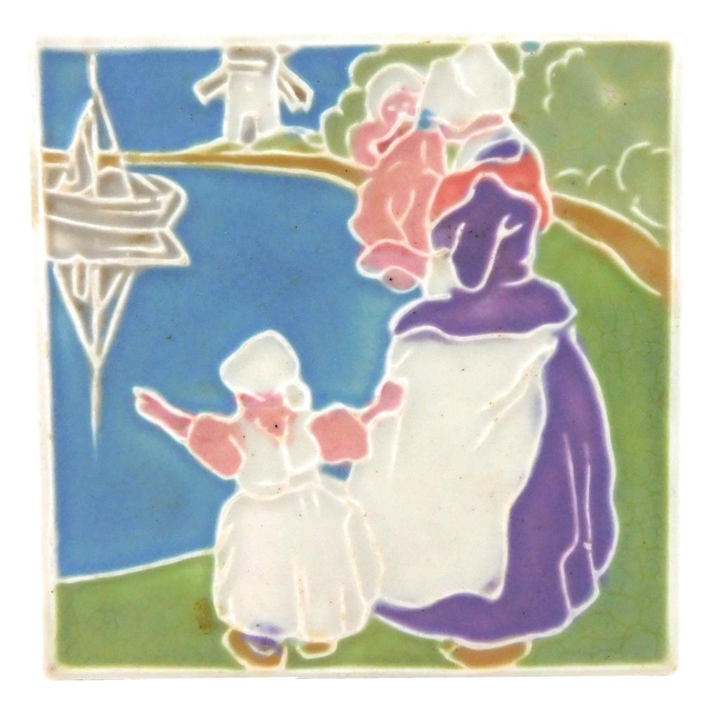 ROOKWOOD ART POTTERY DUTCH SCENE