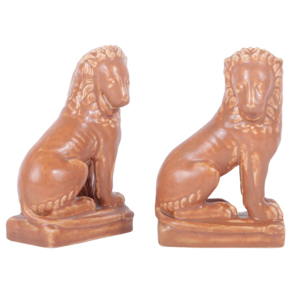 ROOKWOOD ART POTTERY LION FIGURAL