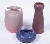 ROOKWOOD ART POTTERY Lot of (3