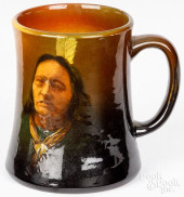 ROOKWOOD ART POTTERY MUG, 19TH