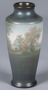 ROOKWOOD ART POTTERY SCENIC VE