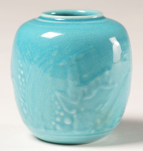 Rookwood art pottery vase in a high