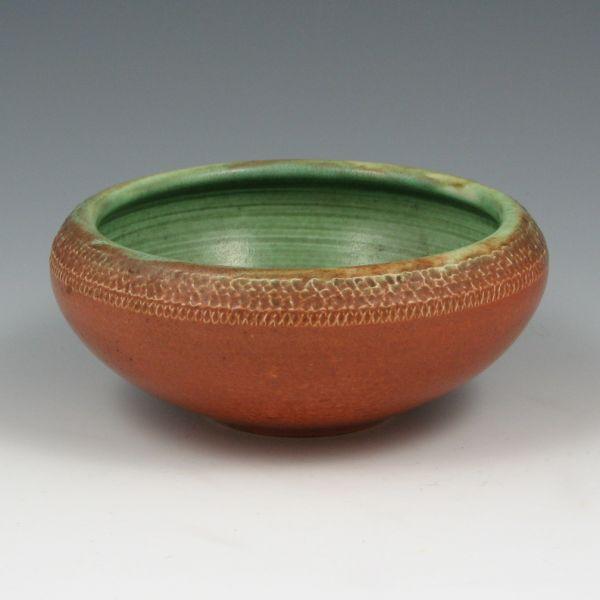Rookwood Carved Mat Z-line bowl