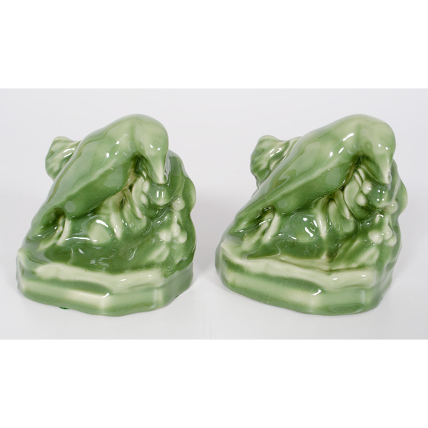 Rookwood Celadon Rook Bookends