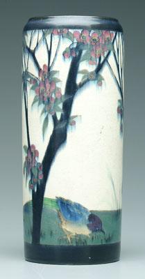 Rookwood cylindrical vase, exotic