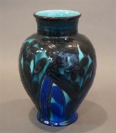 ROOKWOOD GLAZED VASE, WILHEMIN