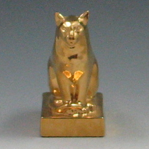 Rookwood Golden Cat marked Rookwood