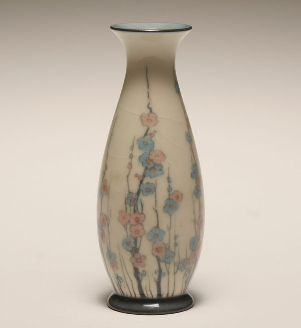 Rookwood jewel bud vase painted