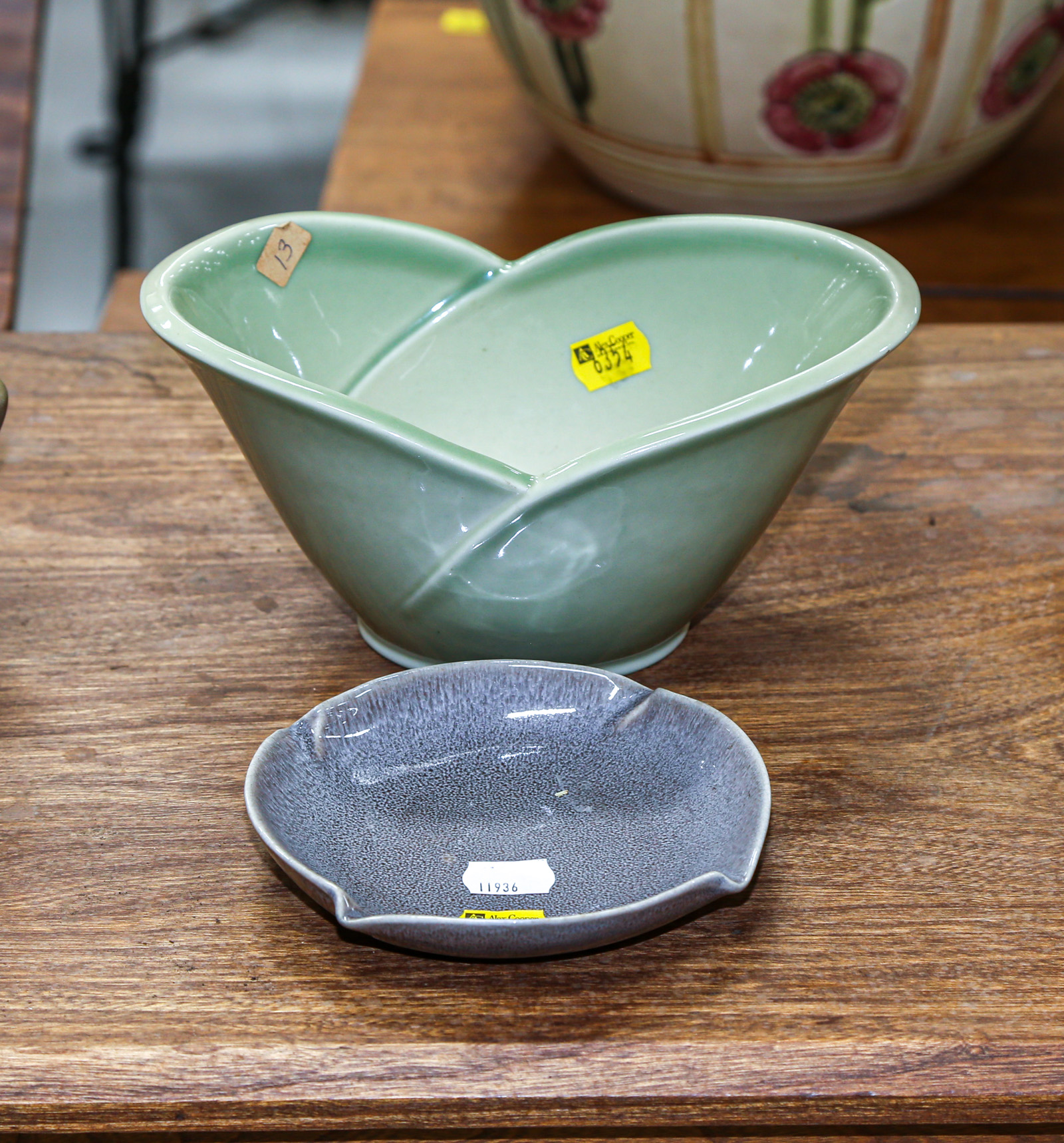 ROOKWOOD LOW BOWL & VASE Comprising