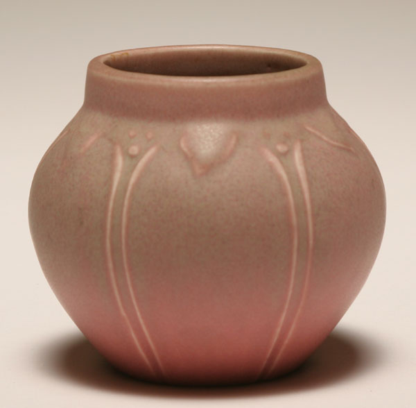 Rookwood matte rose art pottery