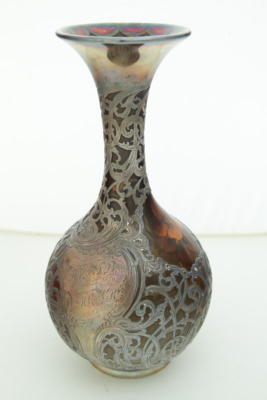 ROOKWOOD OVERLAY VASE.  Cincinnati