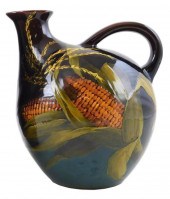 ROOKWOOD PITCHER WITH CORN DES