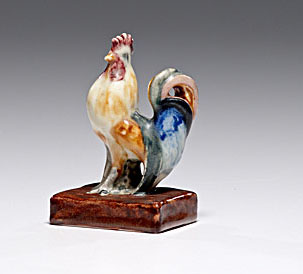 Rookwood Polychrome Rooster Ohio