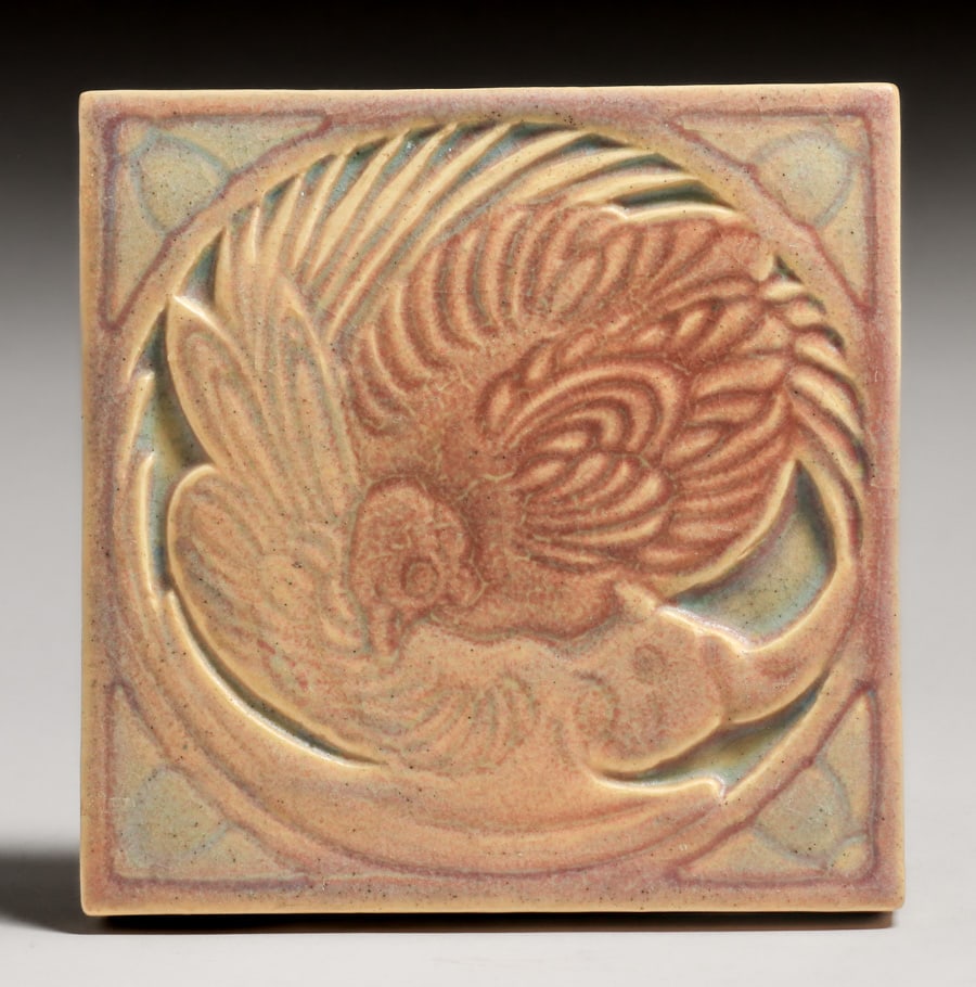 ROOKWOOD POTTERY #2048 CRANE TRIVET