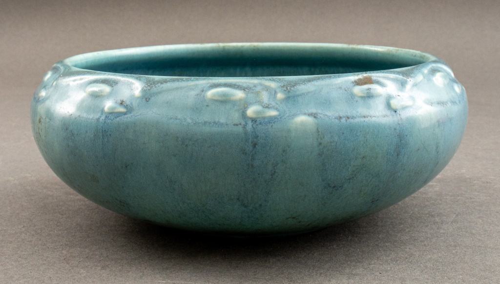 ROOKWOOD POTTERY BLUE GLAZED
