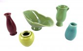 ROOKWOOD POTTERY, FIVE PIECES