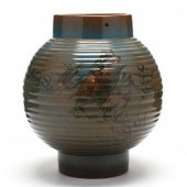 ROOKWOOD POTTERY KEROSENE LAMP