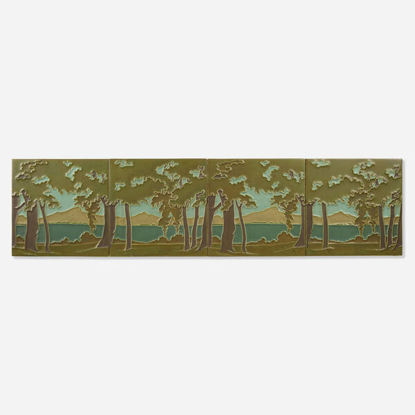 Rookwood Pottery. Rare four-tile