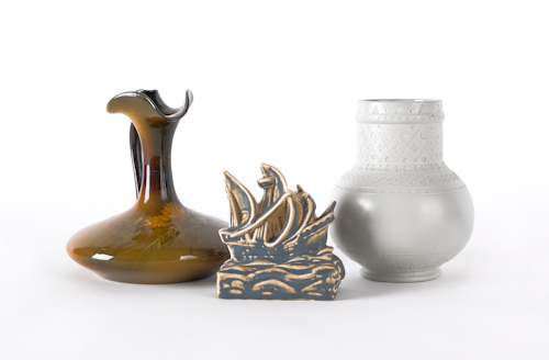Rookwood pottery sailing ship