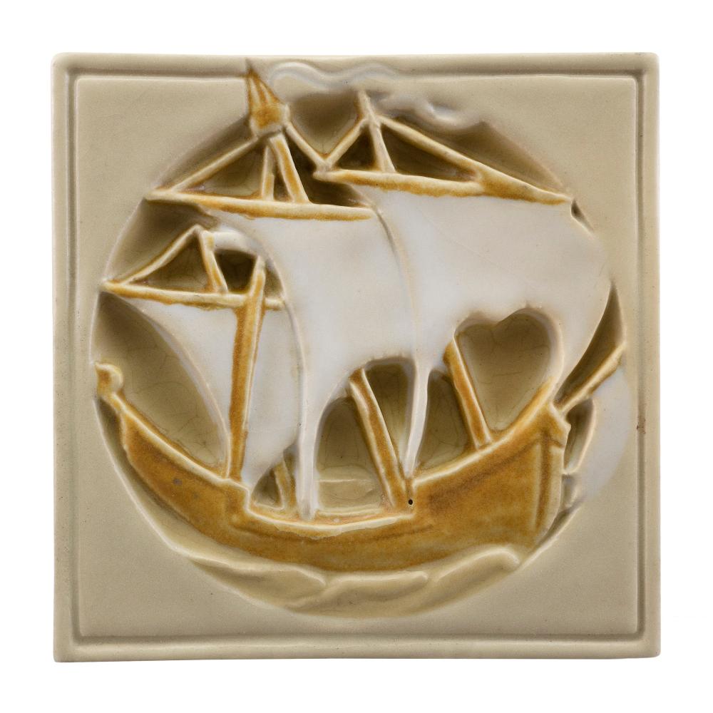 ROOKWOOD POTTERY SHIP TRIVET