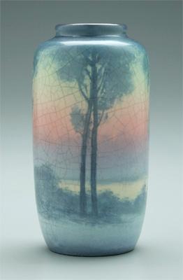 Rookwood scenic vase, woodland