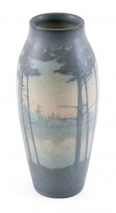 ROOKWOOD SCENIC VELLUM POTTERY