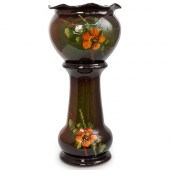 ROOKWOOD STYLE POTTERY PEDESTA