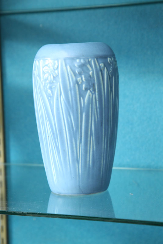 ROOKWOOD VASE. Blue vase with