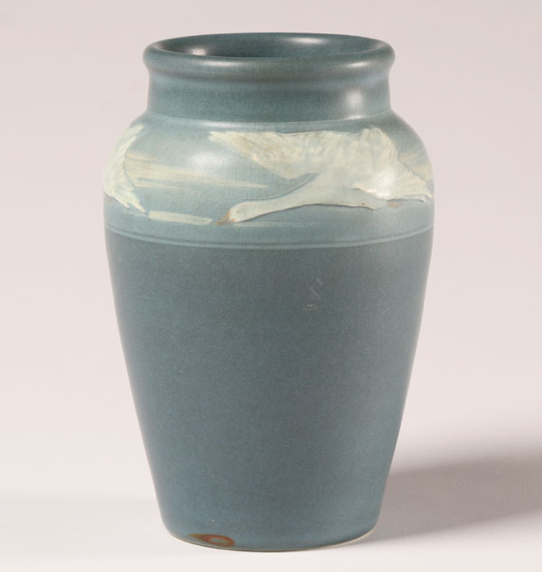 Rookwood vase; flying geese by