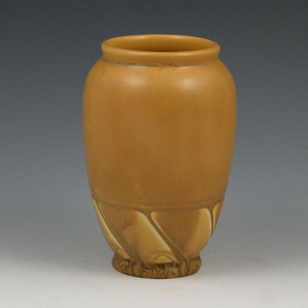 Rookwood vase in matte mustard