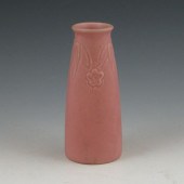 Rookwood vase in matte pink wi
