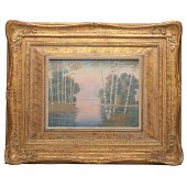 Rookwood Vellum Landscape Plaq