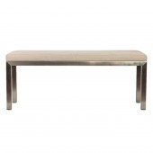 ROOM & BOARD ALUMINUM BENCH HA