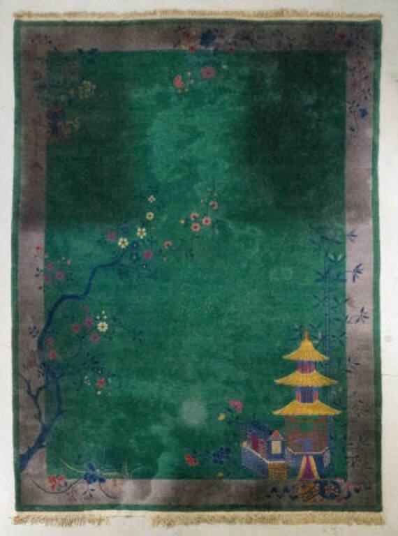 ROOM SIZE CHINESE ART DECO CARPETAn