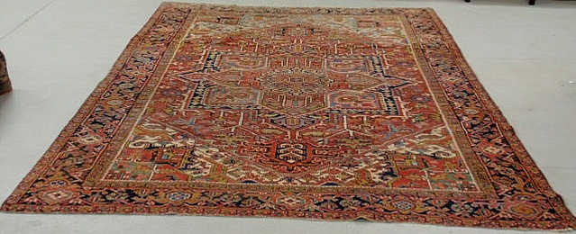 Room size Heriz oriental carpet.