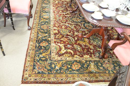ROOM SIZE ORIENTAL CARPET, GREEN