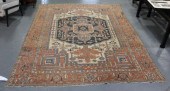 Roomsize Antique Heriz Carpet.