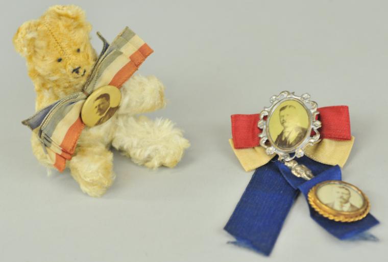 ROOSEVELT PIN BACKS & TEDDY BEAR