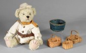 Roosevelt Teddy bear, four bas