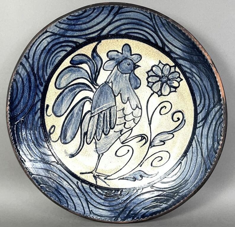 ROOSTER DECORATED FOLK ART