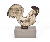 ROOSTER FORM IRON MILL WEIGHT.