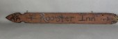 ROOSTER INN SIGN CRAFTED FROM
