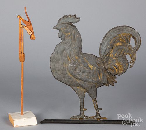 ROOSTER WEATHERVANE, CA. 1900,