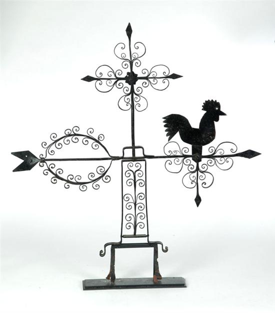 ROOSTER WEATHERVANE.  Continental