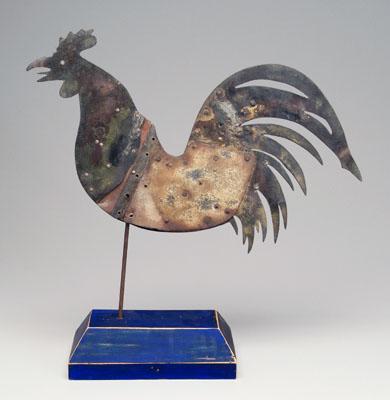 Rooster weathervane, copper and
