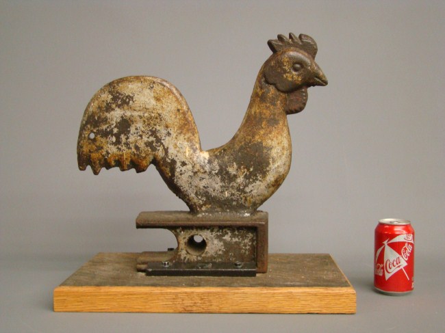 Rooster windmill weight